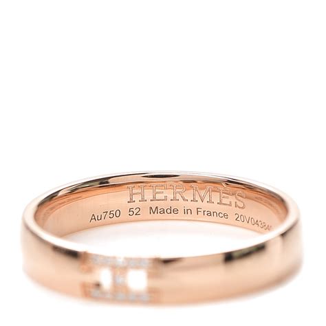 hermes hercules ring|Hermes rose gold wedding bands.